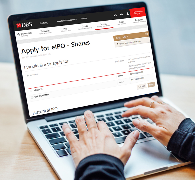 DBS IPO service